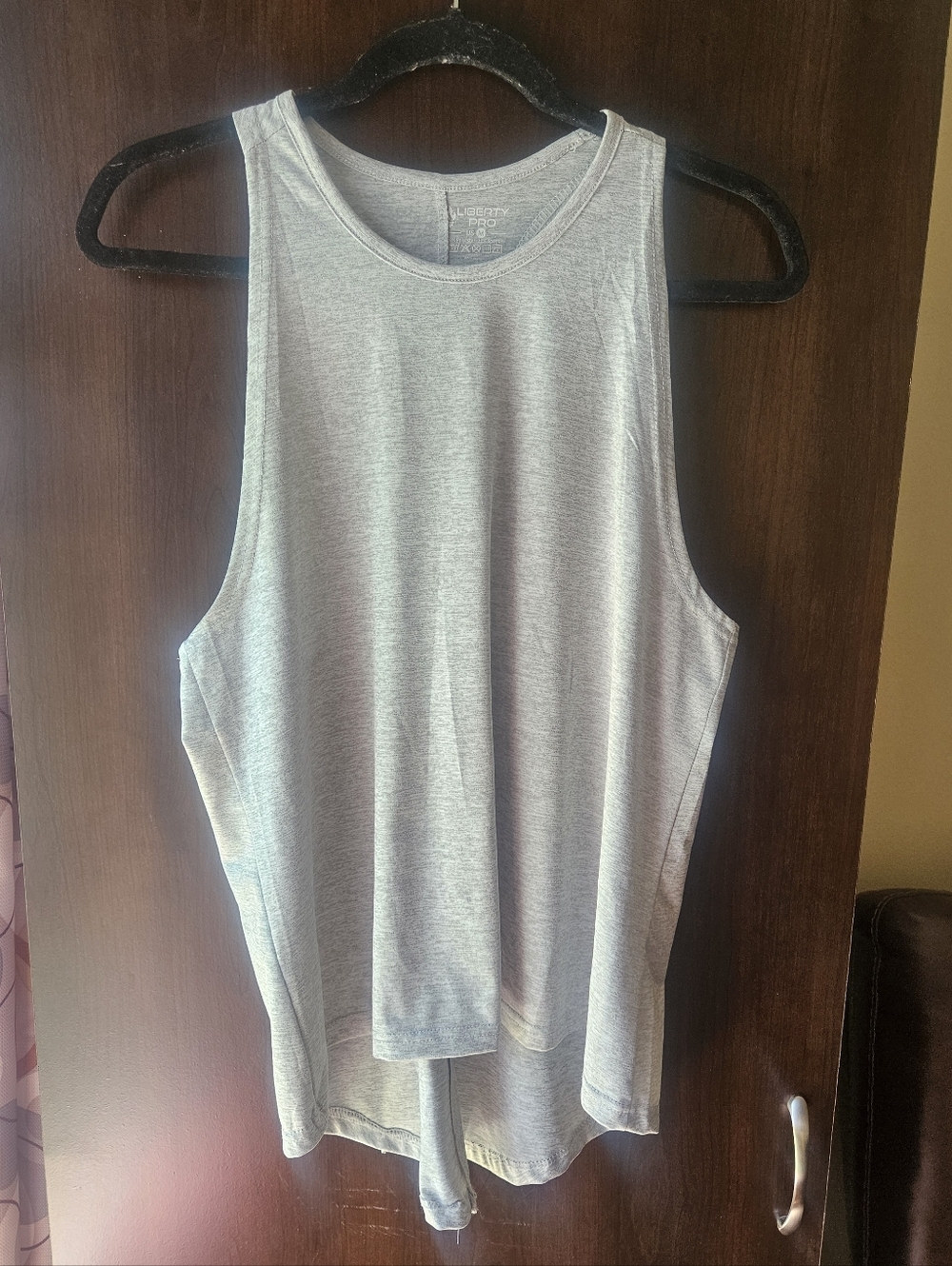 Liberty Pro Light Gray Women's Athletic Tank Top - Soft Casual Sleeveless